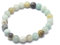 Gemstone Bracelet for Unisex - Stretch Beaded Bracelet - Healing Stone Jewelry - Lucky Charm Bracelet - Yoga Meditation Bracelet - precious stone bracelet Gift - 8mm (Amazonite)