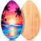 Soulchen Skimboard mit Hochglanz-Klarlack aus Holz, für Anfänger, Kinder, Jugendliche, Erwachsene und alle Skimming-Skimboards, 88,9 cm