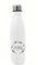 Gourde Merci Maîtresse personnalisée – Bouteille isotherme 700 ml avec prénom – Cadeau fin d’année scolaire – Couronne fleurs bleu et vert