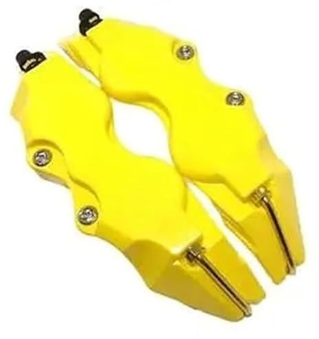 XATHKJOE 2 Pezzi Copertura Pinza Freno Auto, per Alfa Romeo Stelvio 2017-2021 coperture per Pinza del Freno, Copertura per Ruota,Coperture per Pinza Freno Auto,L(28cm×7.5cm×6cm)-Yellow