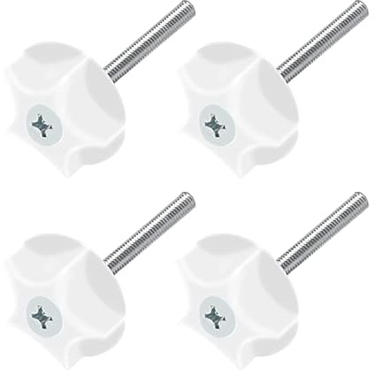 M8 Heavy Duty Screws and Washers for Divan Bed Fittings, Secure Furniture Installation with Ease - Headboard Fixings Bolts (Pack of 4)