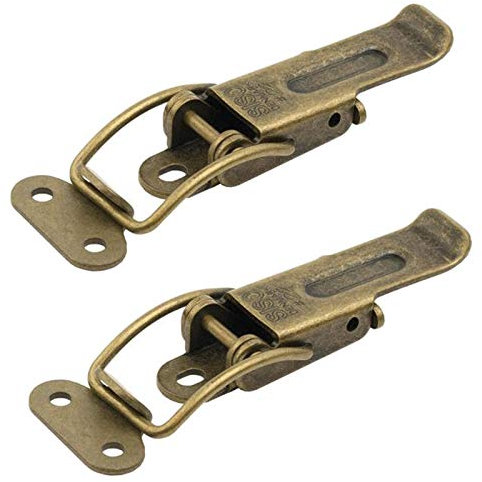 2 x Spannverschluss Catch #22 brüniert Kniehebelspanner Tischverbinder Tischplattenverbinder Hebelverschluss von SO-TECH®
