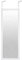 BD ART Miroir Rectangulaire Porte, Couleur Blanc 36x126 cm