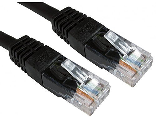 ALIDA SYSTEMS 0.25m Cat6 Ethernet Cable, High Speed and Reliable - Black