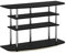 Furinno Frans Meuble TV pour Téléviseur Jusqu'à 46 Pouces, Engineered Wood, Chêne Noir, 4 Niveaux