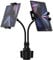 woleyi Dual Car Cup Holder Tablet Mount, Adjustable Car Cupholder Tablet Stand with Gooseneck Double Long Arm for iPad Pro 12.9 Air Mini, Galaxy Tabs, iPhone, More 4-13 Phones and Tablets