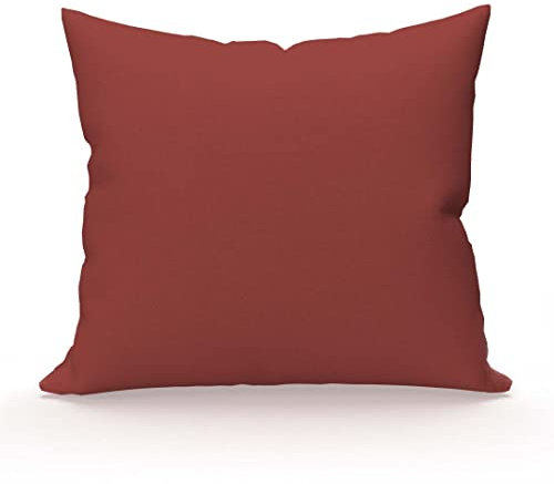 Soleil d'ocre, Taie d'oreiller, Coton 57 Fils, Brique, 63x63 cm