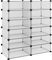 vidaXL Schuhregal Regal Standregal Lagerregal Schuhschrank Steckregal Regalsystem Aufbewahrungsregal Schuhablage Transparent 94,5x36,5x106 cm PP
