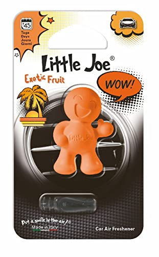 Little Joe Auto-Lufterfrischer, zum Anbringen an jedem Lüftungsgitter +/- 45 Tage Frische im Auto (Exotic Fruit / Orange)
