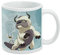 Avatar the Last Airbender Appa & Momo Keramik-Kaffeetasse, originelles Geschenk für Kaffee, Tee und heiße Getränke, 325 ml, Weiß