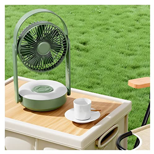USB Fan 7in With Remote Control And Night Light, 3 Speed Settings, Powered By USB, 110° Oscillating Function, Portable Fan For Home Office Outdoor Travel