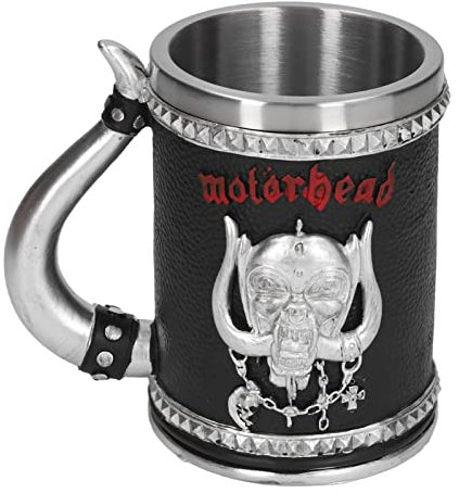 Boccale di Birra Pirata, Boccale di Birra Teschio Collezione di Pittura e Lucidatura a Mano Decor Fodera in Acciaio Inossidabile di Grande capacità per caffè