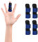 supregear Fingerschiene, 4er-Pack Verstellbare Wiederverwendbare Trigger Fingerschiene Fingerstütze mit Abnehmbarer Aluminiumstange für Zeige/Mittel/Ring/kleinen Finger, Blau