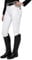 FitsT4 Sports Damen Reitleggings Silikon Vollbesatz Reithose mit Handytasche und Gürtelschlaufen,Weiß,Gr.L