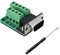 BRIEFCEC D-USB DB9 Adaptador RS-232 serie a módulo de señal de placa terminal de 9 pines con cojín de aislamiento, (1 conector macho)