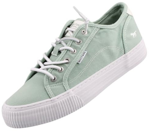 MUSTANG 1420304/750, Zapatillas Mujer, Verde Pastel, 41 EU