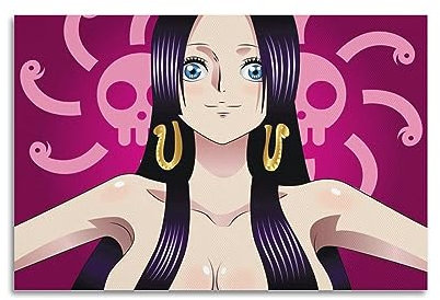 VZRSQZK Anime-Poster, einteilig, Boa Hancock, dekoratives Gemälde, Leinwand, Wandposter und Kunstdruck, moderne Familienschlafzimmer-Dekoration, Poster, 20 x 30 cm