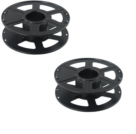 CWOQOCW Empty Cable Wire Wrap Reel Drum, Christmas Lights Tidy Storage Reel, Rotating Cable Rope Filament(2pcs)