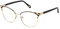 Just Cavalli Damen Vjc072 Brillenfassungen auf Rezept, Braunes Oberteil + Pfirsich, 55/135/17