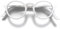 LONDON MOLE® „Graduate“-Lesebrille – coole runde Brille für Männer und Frauen, entworfen für Stil, Komfort und Haltbarkeit – mattweiß – Vergrößerung +2.0