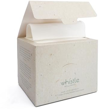 Whistle Wellness Face Towels Disposable Biodegradable Plant Based XL Size 50 count