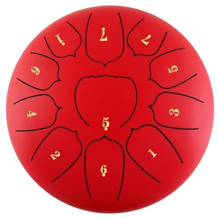 Rordigo 15,2 cm (6 Zoll), 11 Töne, Stahlzungentrommel, Handtrommel, Schlagzeug, Musikinstrument, Tambourette, Zubehör von Drum