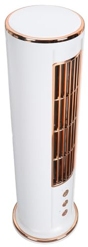 Desktop Bladeless Fan 3 Speed Wind Tower Shaped USB Rechargeable Fan with Remote Control for Summer Use Desk Table Fan with 3 Speeds