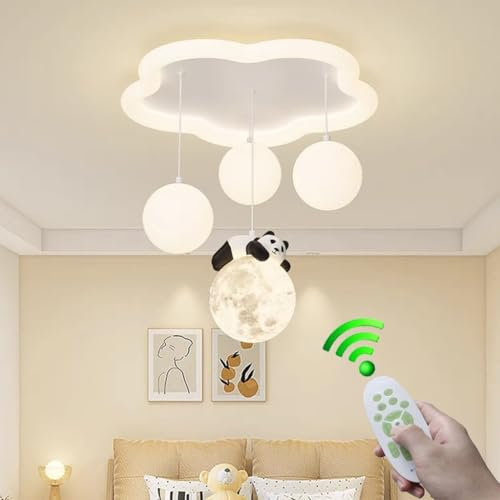 Stesulfr Deckenlampe LED Eltern-Kind-Zimmer warme Acryl-Deckenleuchte dimmbar Wolke dekorative Kronleuchter mit Fernbedienung Innen Esszimmer Küche Wohnzimmer kreative Beleuchtungskörper(1 Style)