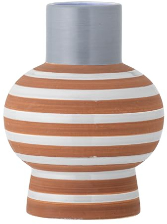 Bloomingville Lindir Vase, Blue, Steingut, T15xH19 cm