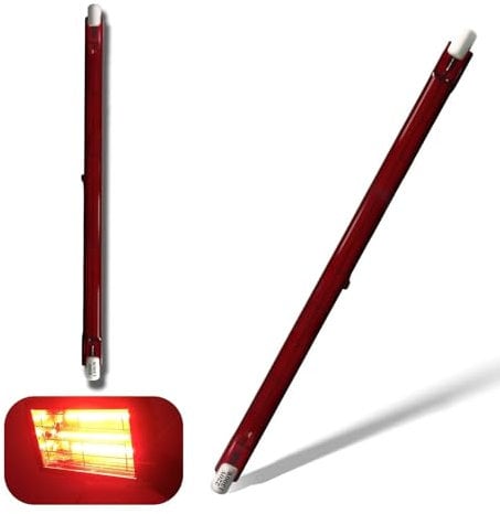 Lampadina Alogena R7S 254mm 1300W, Lampada Alogena 1300W Dimmerabile, Lampadine Infrarossi Riscaldante R7S, 1300Lm, COB Lineare Luce, Fascio 360°,Risparmio Energetico, Nessuno Sfarfallio, 2 Pezzi