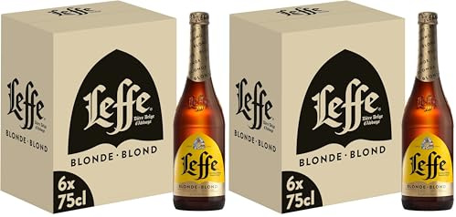 Leffe Blonde Bière Pack 6 Bouteilles 75cl (Lot de 2)