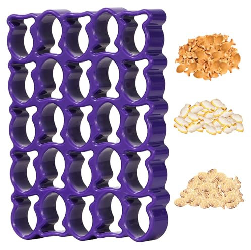 Goldfisch-Ausstechform Goldfisch Cracker Ausstecher 25 Mulden für Kekse, Gebäck, Schokolade, Fudge