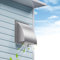 HG Power Rejilla Ventilacion de acero inoxidable de 150 mm, trampilla antirretorno, rejilla extraíble, conexión a la pared para aire de escape, para secadoras, cocinas, Ø 15 cm (19,5*19,5 cm ), Plata