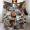 PTNQAZ JJ Maybank Decke, Sterndecke, Fleecedecke, Klimaanlage, warme Überwurfdecke, Fan, modisch, personalisiertes Geschenk, geeignet für alle Jahreszeiten, Büro, Sofa, Bett, Sofa (21,8 x 203,2 cm)