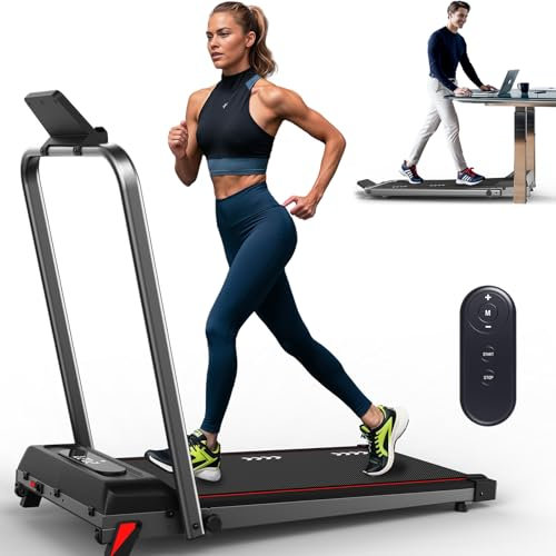 CharonFit Laufband für Zuhause Walking Pad: Mit 2,25 PS Motor, 100kg Gewichtskapazität & 4% Neigung - P100PRO 1-10km/h