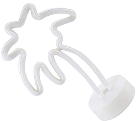 DOITOOL Kokospalmen-nachtlampe Neon Moderner Nordischer Stil Batteriebetrieben Toller Valentinstag