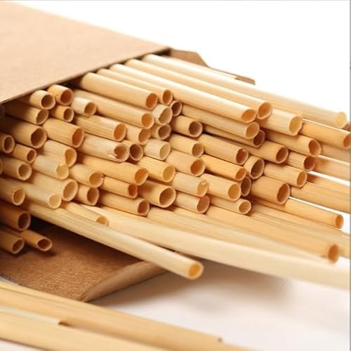 600 Stück Wildbienen Nisthülsen, 20cm Länge, Umweltfreundliche Bambus-Röhren Füllmaterial, Nachfüllpackung für Insektenhotel Solitärinsekten, Naturschutz Garten