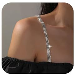 XFSRG 4 Pezzi Spalline Reggiseno Gioiello Eleganti per Abiti Bretelle con Strass Brillanti per Occasioni Speciali e Quotidiane