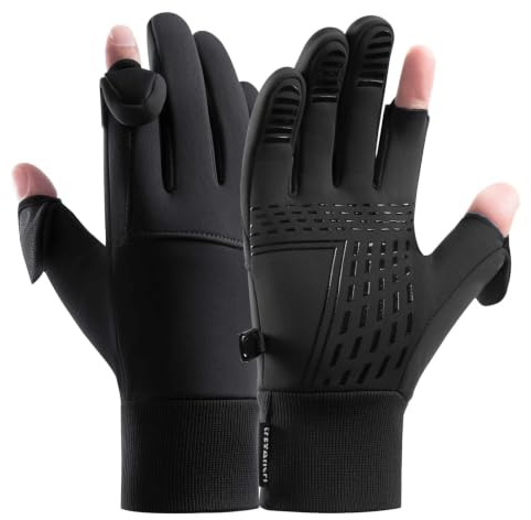 Azarxis Fahrradhandschuhe, Touchscreen Winterhandschuhe für Herren und Damen, Warme Winddichte Sporthandschuhe zum Radfahren und Laufen, Outdoor Aktivitäten