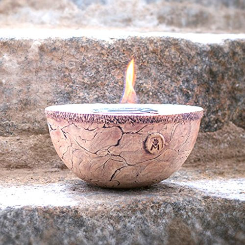 Tischfeuer Manufaktur Martinshof Garten,Terasse, Keramik, Steinzeug, Bio, Ethanol, Feuerkugel, Gartendeko