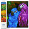 Diamond Dotz DD10-025 Regenbogen Papageien, ca. 77 x 30 cm groß, Diamond Painting, Malen mit Diamanten, funkelndes Bild zum Selbstgestalten, für Kinder und Erwachsene