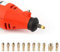 11pcs Mandrin de forage en cuivre à 4 mâchoires jeu de pinces pince de forage torsadée petite pince foret électrique pour mini outil de rotation de meuleuse électrique 0.5-3.2mm