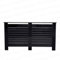 Yaermei Livingroom Kitchen Hallway Classy Highgloss Radiator Covers Decorative Cabinet 3 Colors 4 Sizes Horiz Slat UK Stock (L, Highgloss Black)