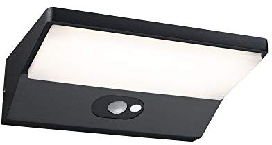 Paulmann 94333 LED Außenleuchte Außenwandleuchte IP44 Warmweiß incl. 1x7,4 Watt Außenbeleuchtung Dunkelgrau Außenlampe Aluminium Gartenlampe 3000 K