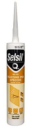SILICONE NEUTRO SPECCHI TRASPARENTE 310 ml.