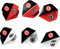 Eintracht Frankfurt Dart Flights 6er-Set
