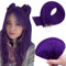 RUNATURE Extension Cheveux Naturel Micro Ring Violet 35cm 25g 25s Invisible Micro Ring Extension #Purple