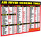 Air Fryer Magnetic Cheat Sheet - Large Print Easy to Read Airfryer Accessory - Air Fryer Cooking Times Chart Magnet, Airfry Cookbook Guide, Kitchen Cheat Sheet, Airfryer Oven Accessories 2025 (Red)