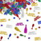 BURGEON Silvester Deko 2025 Konfetti Bunte, Streudeko Happy New Year Deko, Konfetti für 2025 Neujahr, Glitzer Tischdeko Party Dekoration für Neujahr Karneval Party