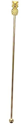 LIFKOME Pineapple Stirring Rod Tropical Cocktail Stirrers Juice Stirrer Bar Spoon Cocktail Bar Stirs Drink Stirring Rod Coffee Stirring Rod Drink Mix 304 Stainless Steel Tool re-usable